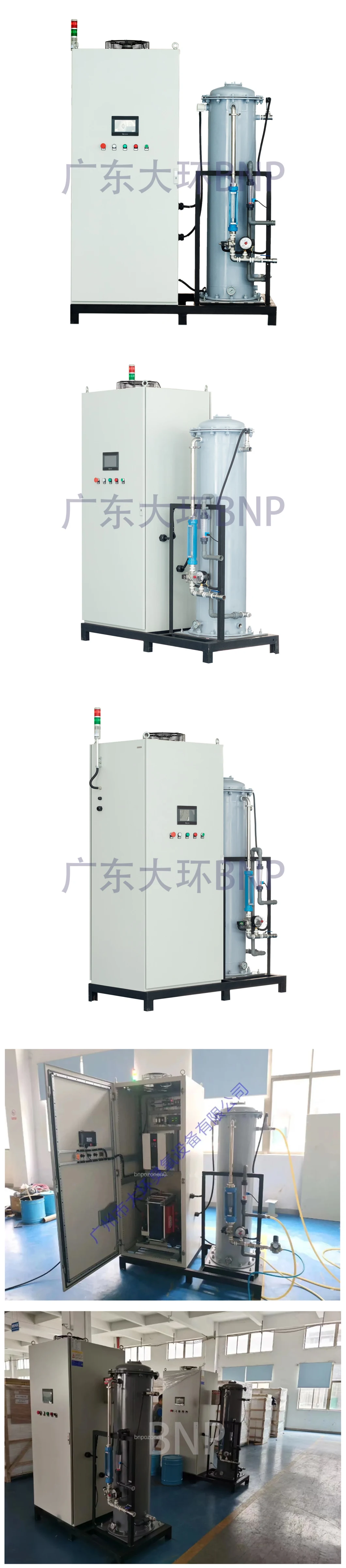 Bnp Manufacturer 1.5kg Industrial Ozone Generator for Farm Fish Pond Waste Water Gas Treatment